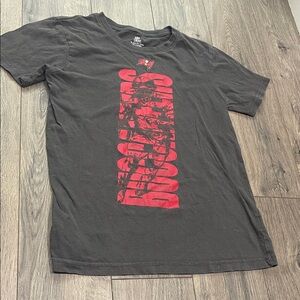 NFL Charcoal Tee with Crimson Design
